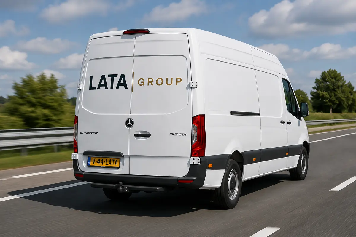 LATA Group bedrijfswagen onderweg naar een opdracht